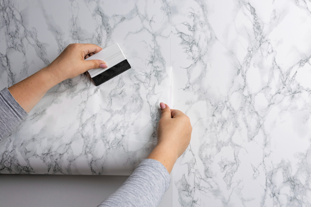papel-pintado-para-baños-sobre-azulejos